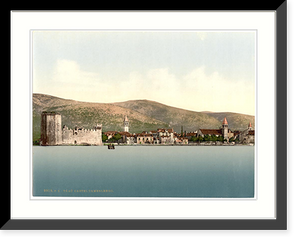 Historic Framed Print, Tra&ucirc; Camerlengo Castle Dalmatia Austro-Hungary,  17-7/8" x 21-7/8"