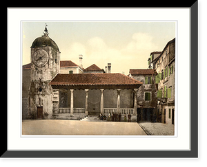 Historic Framed Print, Tra&ucirc; loggia Dalmatia Austro-Hungary,  17-7/8" x 21-7/8"