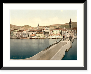 Historic Framed Print, Tra&ucirc; the Ciero Bridge Dalmatia Austro-Hungary,  17-7/8" x 21-7/8"