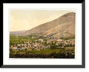 Historic Framed Print, Trebinjica general view Herzegowina Austro-Hungary,  17-7/8" x 21-7/8"