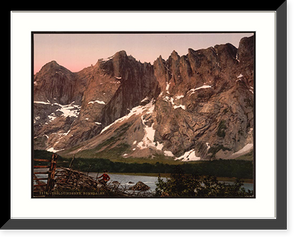 Historic Framed Print, Troldtinderne Romsdalen Norway,  17-7/8" x 21-7/8"