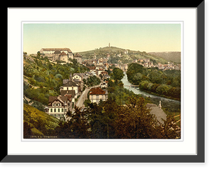 Historic Framed Print, Tubingen Wurtemburg Germany,  17-7/8" x 21-7/8"