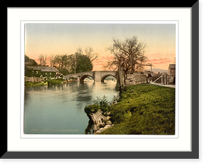 Historic Framed Print, Ullswater Eamont Bridge near Penrith Lake District England,  17-7/8" x 21-7/8"