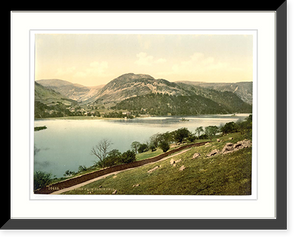 Historic Framed Print, Ullswater from Place Fell Lake District England,  17-7/8" x 21-7/8"