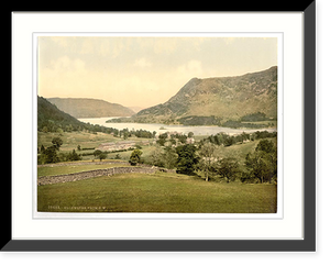 Historic Framed Print, Ullswater from S. W. Lake District England,  17-7/8" x 21-7/8"