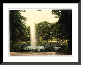 Historic Framed Print, Under the oaks Harzburg Hartz Germany,  17-7/8" x 21-7/8"