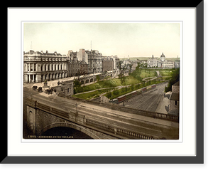 Historic Framed Print, Union Terrace Aberdeen Scotland,  17-7/8" x 21-7/8"