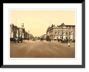 Historic Framed Print, Unter den Linden from the Castle Bridge Berlin Germany,  17-7/8" x 21-7/8"