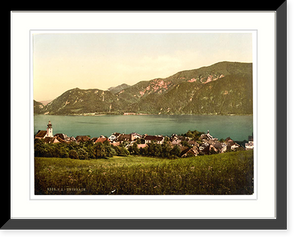 Historic Framed Print, Unterach I. Upper Austria Austro-Hungary,  17-7/8" x 21-7/8"