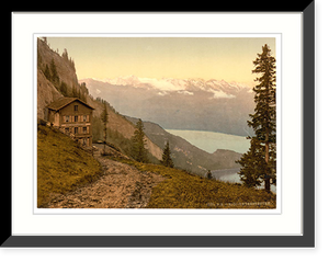 Historic Framed Print, Unterstetten Rigi Switzerland,  17-7/8" x 21-7/8"
