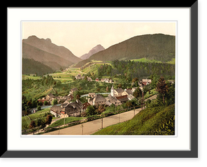 Historic Framed Print, Untertarvis and Konigsberg Carinthia Austro-Hungary,  17-7/8" x 21-7/8"