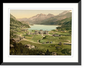 Historic Framed Print, Upper Engadine Maloja Grisons Switzerland - 2,  17-7/8" x 21-7/8"