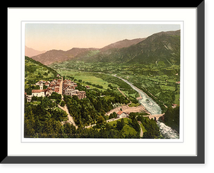 Historic Framed Print, Upper Engadine Viamala Grisons Switzerland - 2,  17-7/8" x 21-7/8"