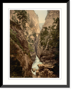 Historic Framed Print, Upper Engadine Viamala Grisons Switzerland - 3,  17-7/8" x 21-7/8"