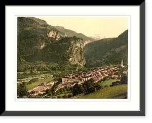 Historic Framed Print, Upper Engadine Viamala Grisons Switzerland - 4,  17-7/8" x 21-7/8"