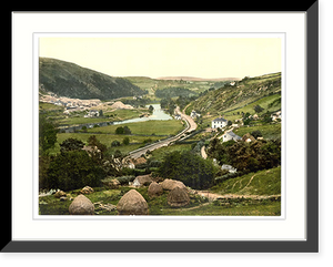 Historic Framed Print, Vale of Avoca. Co. Wicklow Ireland,  17-7/8" x 21-7/8"