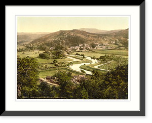 Historic Framed Print, Vale of Festiniog (i.e. Ffestiniog) from terrace plas Festiniog (i.e. Ffestiniog) Wales,  17-7/8" x 21-7/8"