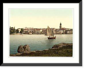 Historic Framed Print, Veglia from the west Austro-Hungary,  17-7/8" x 21-7/8"