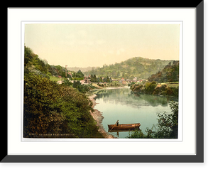 Historic Framed Print, Vicinity of Redbrook Monmouth England,  17-7/8" x 21-7/8"
