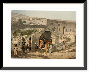 Historic Framed Print, The virgins fountain Nazareth Holy Land (i.e. Israel),  17-7/8" x 21-7/8"