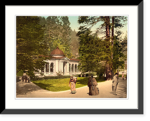 Historic Framed Print, The Waldquelle Marienbad Bohemia Austro-Hungary,  17-7/8" x 21-7/8"