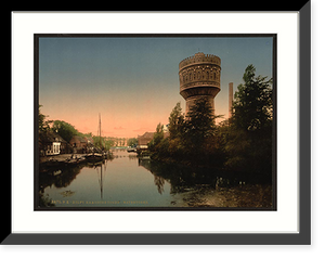 Historic Framed Print, The water tower Delft Holland,  17-7/8" x 21-7/8"