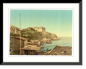 Historic Framed Print, Waterfront view,  17-7/8" x 21-7/8"