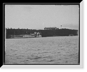 Historic Architecture - Hotel Champlain from the lake, Bluff Point, N.Y