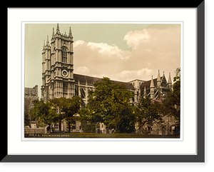 Historic Framed Print, Westminster Abbey London England,  17-7/8" x 21-7/8"