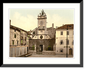 Historic Framed Print, Zara Signori Square Dalmatia Austro-Hungary,  17-7/8" x 21-7/8"