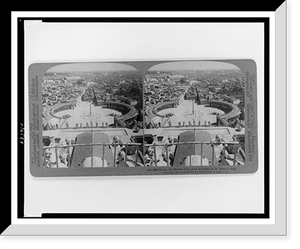 Historic Framed Print, Rome The Eternal City from the dome of St. Peters Italy,  17-7/8" x 21-7/8"