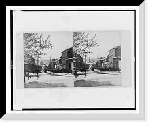 Historic Framed Print, Baltimore St. Cumberland after a snow storm Apl. 10 1862,  17-7/8" x 21-7/8"