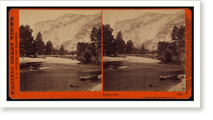 Antique Stereograph - Yosemite - Eagle Point Valley Mariposa co. Cal