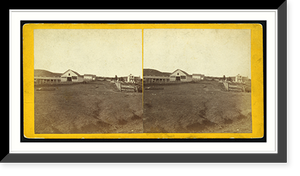 Historic Framed Print, Moores Summit Kansas on Branch Road between Lawrence & Leavenworth 309 miles west of St. Louis Mo.,  17-7/8" x 21-7/8"