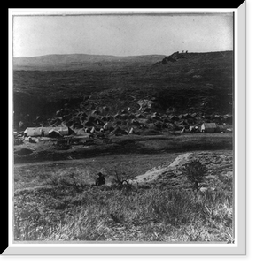 Historic Framed Print, Mormon village on line of railroad Echo Canon,  17-7/8" x 21-7/8"