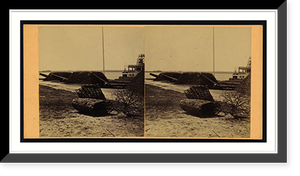 Historic Framed Print, View on Battery Charleston harbor Charleston S.C.,  17-7/8" x 21-7/8"