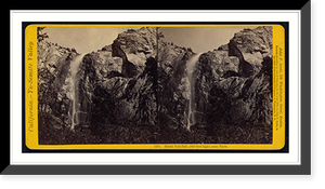 Historic Framed Print, Bridal Veil Fall (940 feet high) near view - 2,  17-7/8" x 21-7/8"