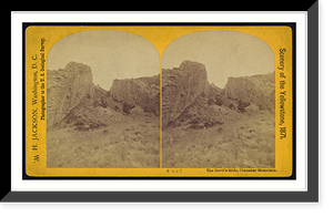 Historic Framed Print, The Devils Slide Cinnabar Mountain - 2,  17-7/8" x 21-7/8"