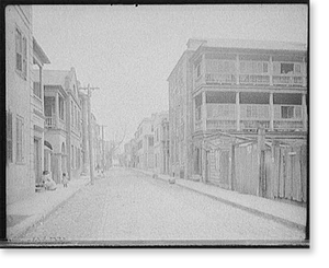 Vintage Street Scene - Charleston - Tradd Street, a bit of old S.C