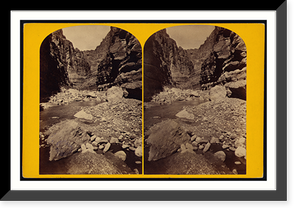 Historic Framed Print, Looking up the ca&ntilde;on,  17-7/8" x 21-7/8"