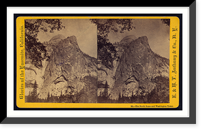 Historic Framed Print, The North Dome and Washington Tower,  17-7/8" x 21-7/8"