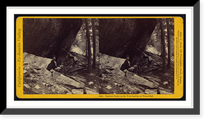 Historic Framed Print, Register Rock on the trail leading to Vernal Fall,  17-7/8" x 21-7/8"