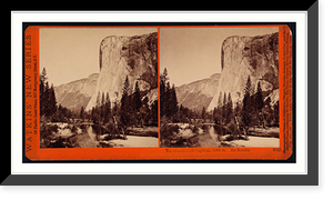 Historic Framed Print, Tutocanula; El Capitan 3600 ft. Yosemite.,  17-7/8" x 21-7/8"