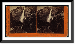 Historic Framed Print, Upper Yosemite Fall 1600 feet Yosemite Valley Mariposa Co.,  17-7/8" x 21-7/8"