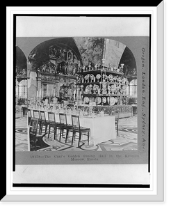 Historic Framed Print, The Czars golden dining hall in the Kremlin Moscow Russia,  17-7/8" x 21-7/8"