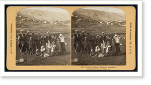 Vintage Stereoview - Druses at Mount Hermon Palestine