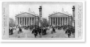 Vintage Stereoview - Royal Exchange London. London Stereoscopic Company