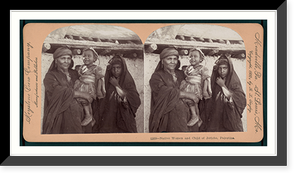 Historic Framed Print, Native women and child of Jericho Palestine,  17-7/8" x 21-7/8"