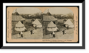 Historic Framed Print, Spice merchants of Bag[h]dad Company at Acre Palestine,  17-7/8" x 21-7/8"