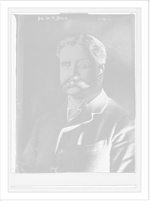 Dr. W.T. Bull, portrait bust, Historic Print